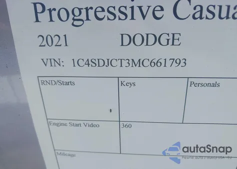 2021 Dodge Durango R/T Awd from USA, damaged, VIN 1C4SDJCT3MC661793